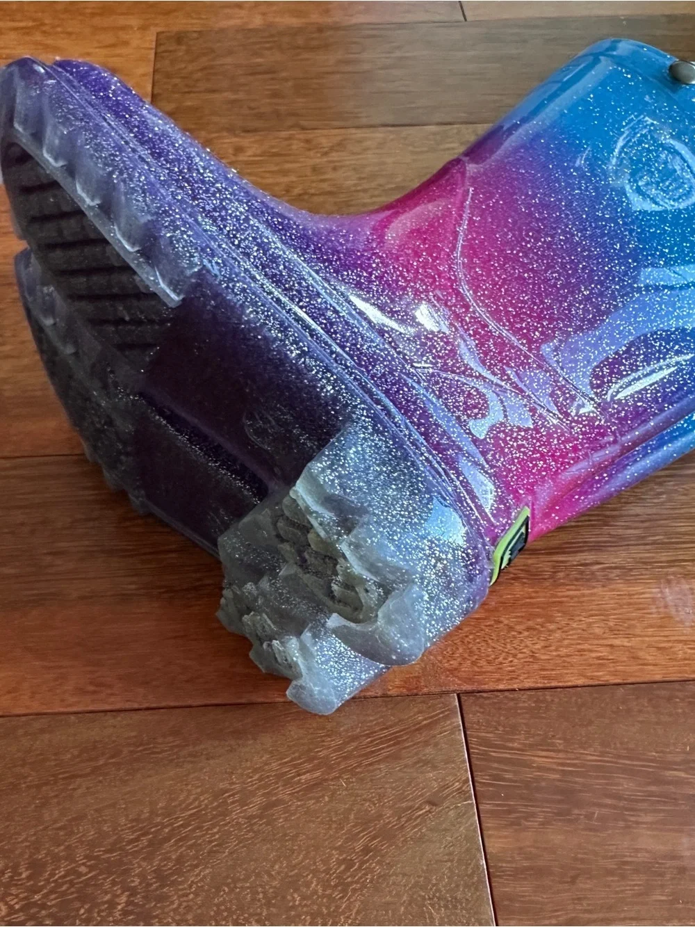 Western Chief Ombre Kids Light Up Rain Boots in Blue Pink Purple